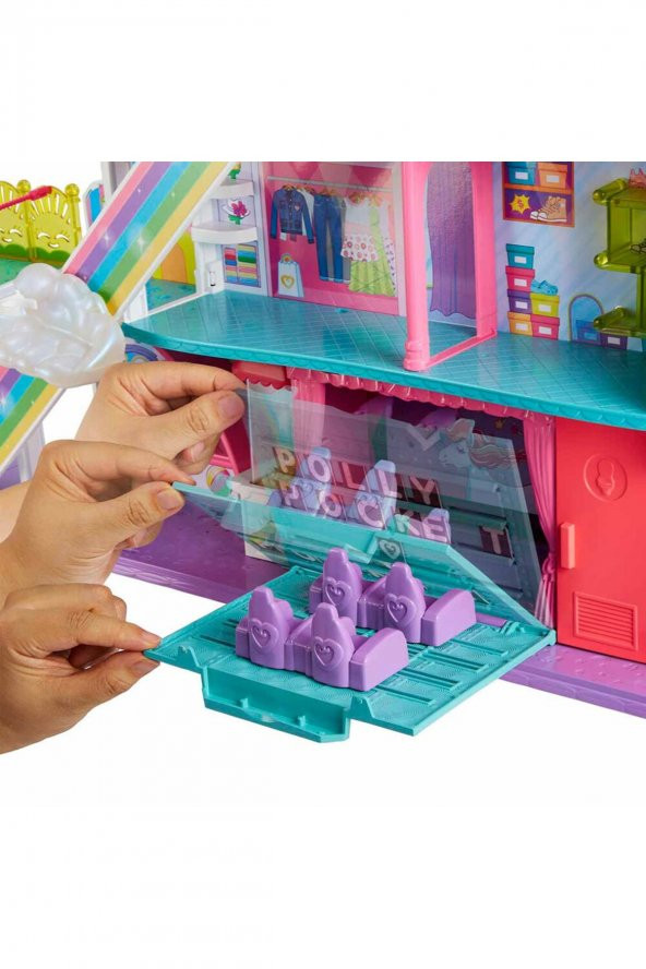 Polly Pocket Gökkuşağı Alışveriş Merkezi Oyun Seti Hhx78 - 2