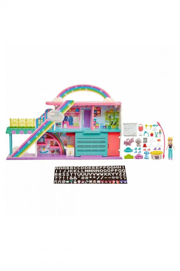 Polly Pocket Gökkuşağı Alışveriş Merkezi Oyun Seti Hhx78 - 4