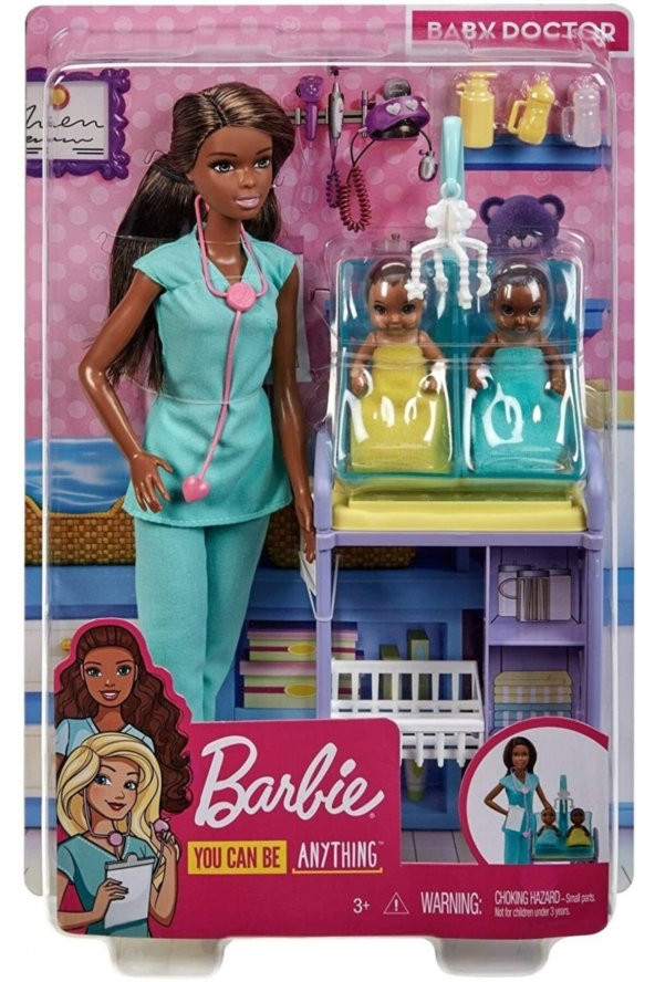 Barbie Esmer Bebek Bakıcısı Doktoru Hemşire Oyuncak - 1