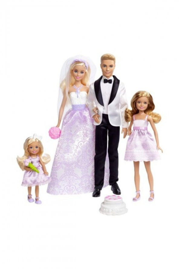 Barbie Ken Gelin Damat Kız Kardeşler Düğün Seti Oyuncak