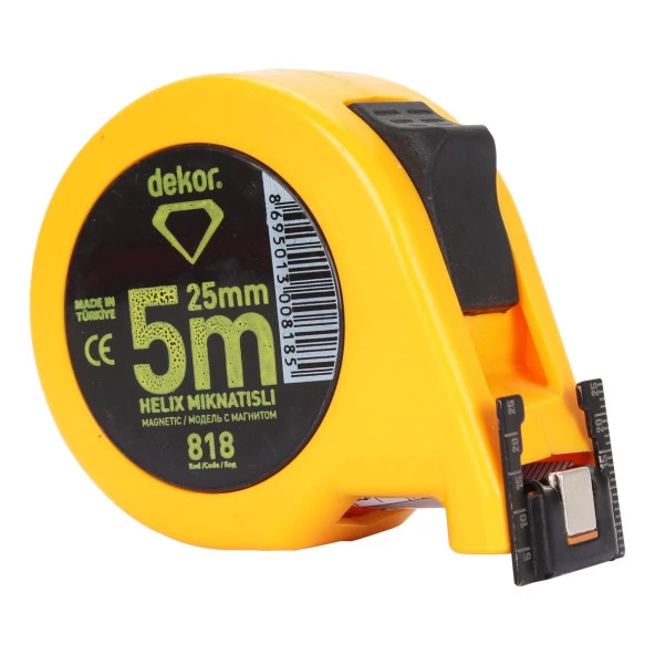 H.DEKOR ŞERİT METRE 5 M X 25 MM HELİX MIKNATISLI
