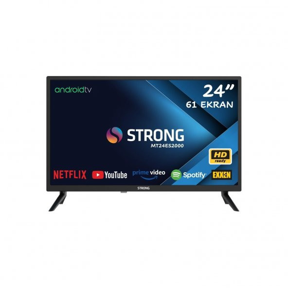 Strong MT24ES2000 HD 24" 61 Ekran Uydu Alıcılı Android Smart LED TV