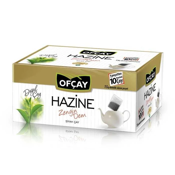 Ofçay Hazine Zengindem Demlik Poşet Çay 30 x 15 gr x 12 PAKET - 2
