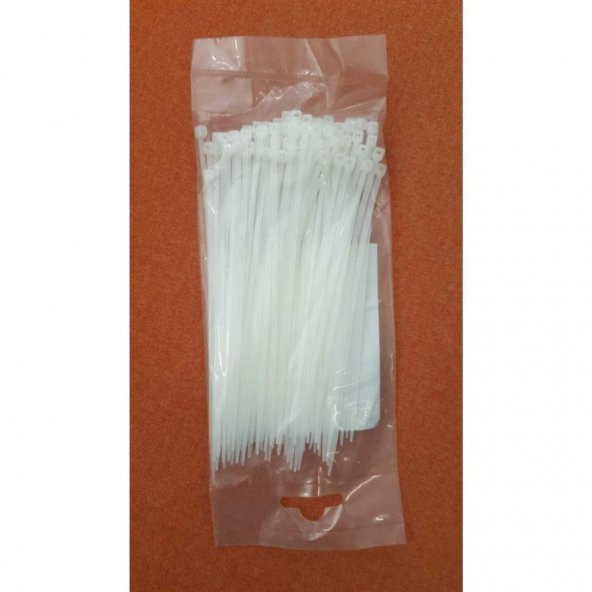 KSN Kablo Bağı Plastik Kelepçe Beyaz 3.6x200mm  -  100 Adet - 2