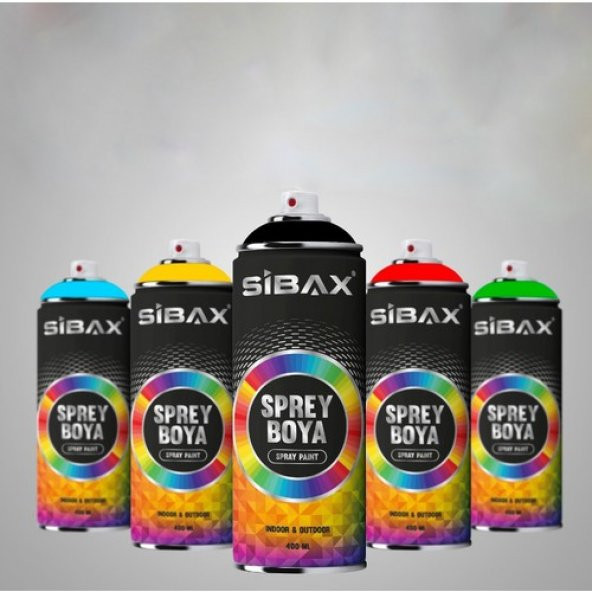 Sibax Akrilik Sprey Boya 7001 Çakıl Gri 400 ml