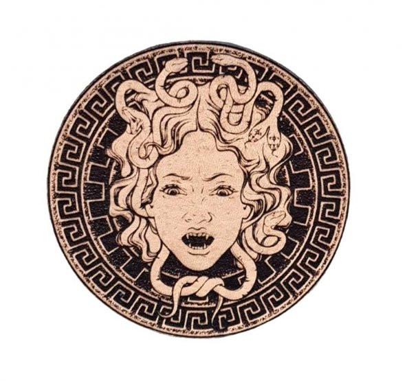MEDUSA - Deri PEÇ - Arma - Askeri Patch 8 cm Çap