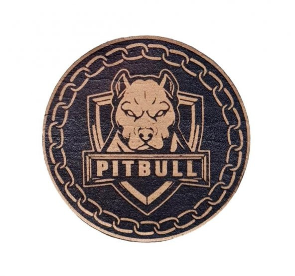 PİTBULL - Deri PEÇ2 - Arma - Askeri Patch pitbul peç patch 8 cm Çap - 1