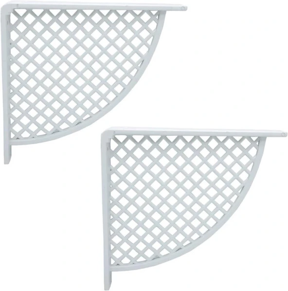 Plastik Raf Altı Beyaz 17*18cm (2 Adet) ürün görseli