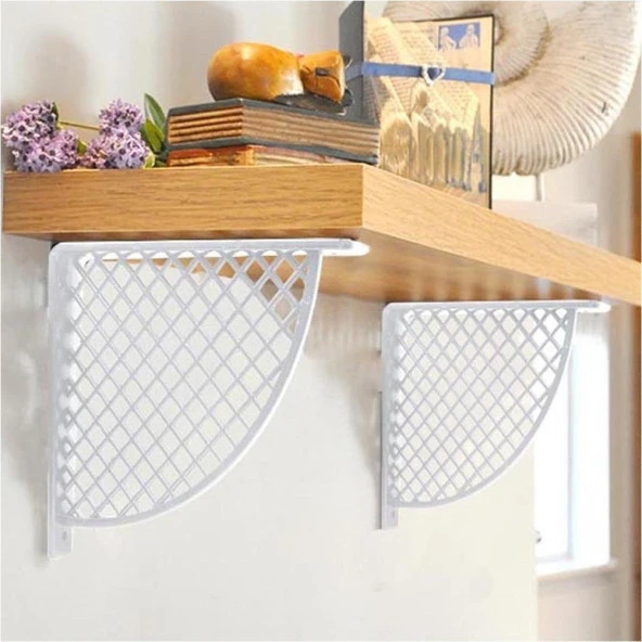 Plastik Raf Altı Beyaz 17*18cm (2 Adet) - Resim 2