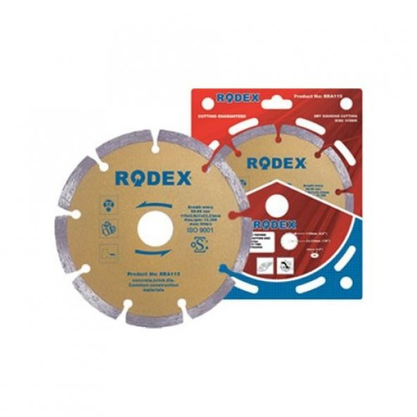 Rodex Turbo Flanşlı Elmas Testere 180Mm*22.2*20Mm Rodex