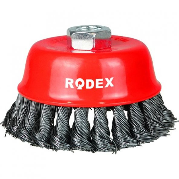 Rodex Burmalı Çanak Fırça M14-100MM - 2