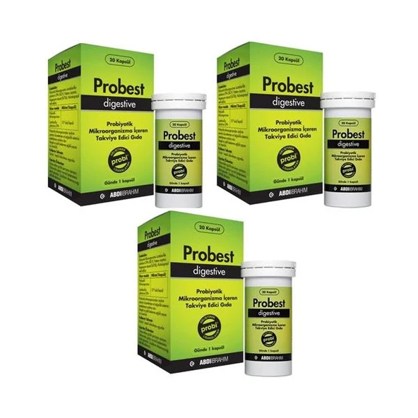 Probest Digestive Probiyotik 20 Kapsül -3 ADET -SKT: 04/2026 - 1