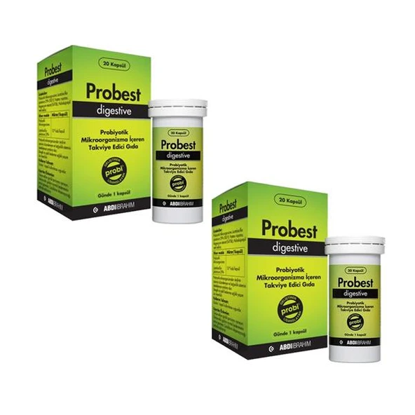 Probest Digestive Probiyotik 20 Kapsül-2 ADET - SKT:04/2026