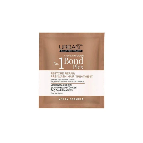 Urban Care Bond Blex No 1 Yıpranma Karşıtı Şampuanlama Öncesi Saç Maskesi 50 ml