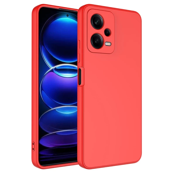 Xiaomi Redmi Note 12 Pro 5G Kılıf Zore Mara Lansman Kapak Kılıf  Kırmızı