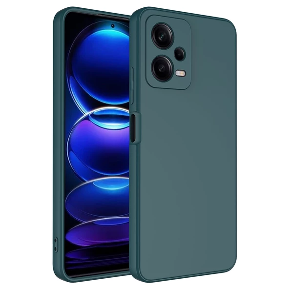 Xiaomi Redmi Note 12 Pro 5G Kılıf Zore Mara Lansman Kapak Kılıf  Koyu Yeşil