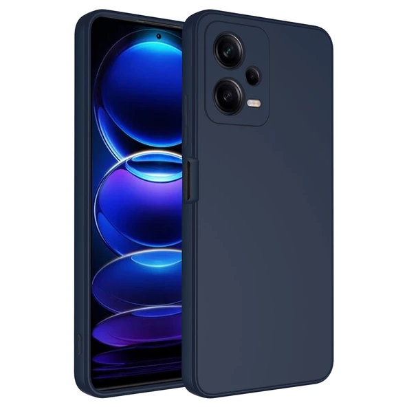 Xiaomi Redmi Note 12 Pro 5G Kılıf Zore Mara Lansman Kapak Kılıf  Lacivert