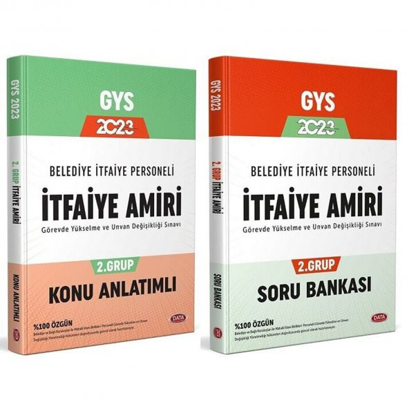 Data 2023 GYS Belediye İtfaiye Amiri 2. Grup Konu + Soru 2 li Set Görevde Yükselme Data Yayınları - Resim 3
