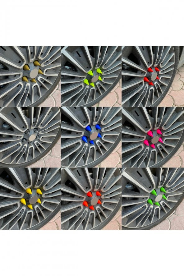 Sivri Mermi Bijon Kapağı Sökme Aparatlı 20 Li Set Sarı 17 Mm - 4