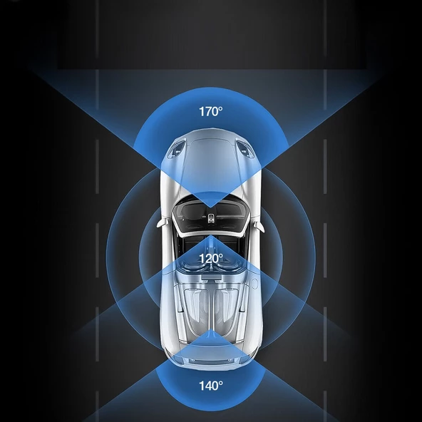 Concord  C-657 Araç İçi Kamera 3 Kameralı (Yol + Araç İçi+ Arka) FHD Video Kayıt Mikrofonlu Türkçe - Resim 3