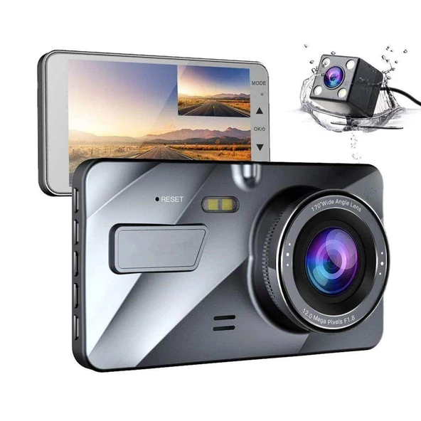 Concord C - 659 Türkçe Araç Içi Kamera 12MP 4.0 Inç Çift Lens