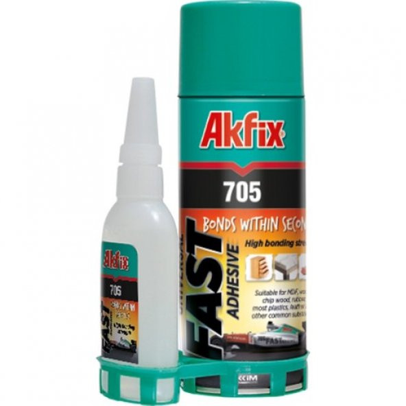 Akfix 705 Mdf Kit Hızlı Yapıştırıcı 200Ml + 50Gr