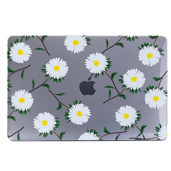 Macbook Air Kılıf 13.6 inç M2-M4-M3 Flower01NL (13.6” Air) A2681 A3113 A3240 ile Uyumlu - 10