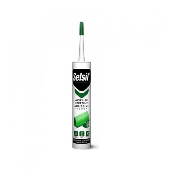 Selsil Acrylıc Strafor ve Süpürgelik Yapıştırıcısı 500 gr