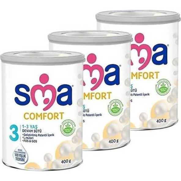 SMA Comfort 3 Numara Bebek Sütü 400 GR-3 Adet