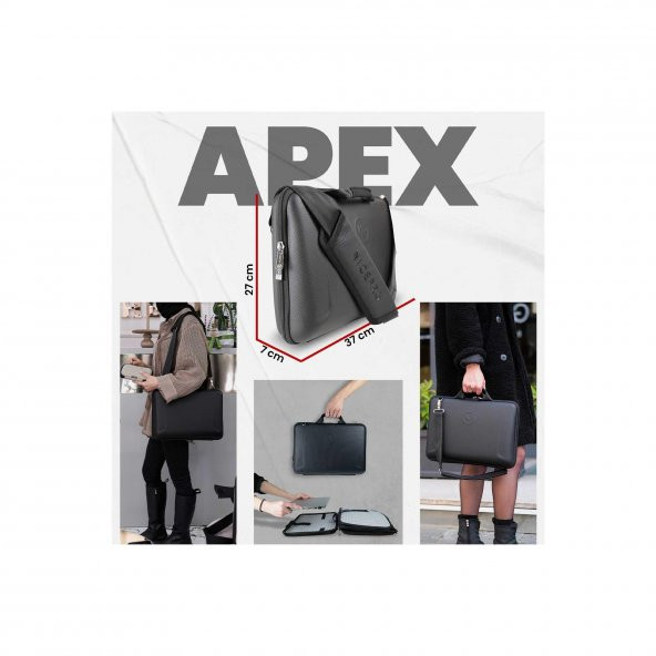 NPO Apex 14" Macbook ve Ipad Uyumlu,Ultra Korumalı ProBag Notebook Çantası-Siyah - 5