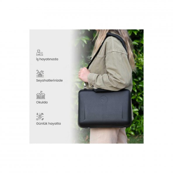 NPO Apex 14" Macbook ve Ipad Uyumlu,Ultra Korumalı ProBag Notebook Çantası-Siyah - 6