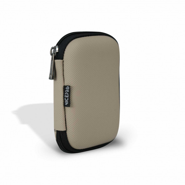 NPO B&B Small Case Ultra Darbe Korumalı,Kablo,HDD ve Aksesuar için Çok Amaçlı HardCase Çanta-Vizon