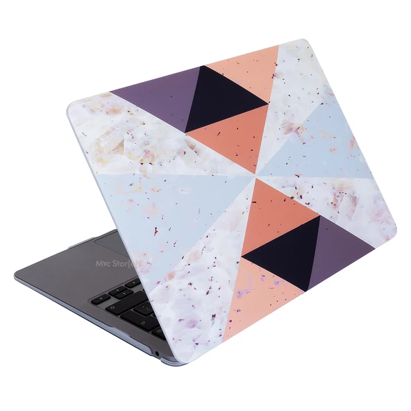 Macbook Air Kılıf 13.6 inç M2-M3-M4 Tangram01NL (Air 13.6") A2681 A3113 A3240 ile Uyumlu - 2