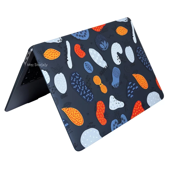 Macbook Air Kılıf 13.6 inç M2-M3-M4 FruitFeast-01NL (13.6” Air) A2681 A3113 A3240 ile Uyumlu - 3