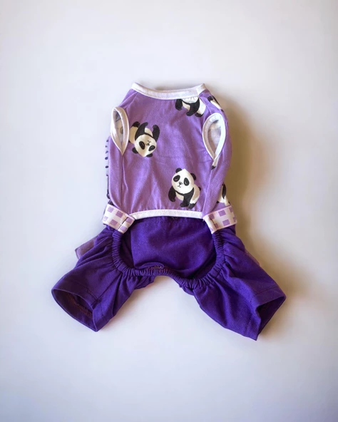 Chique Purple Duo Panda Tulum Köpek Kıyafeti - 5