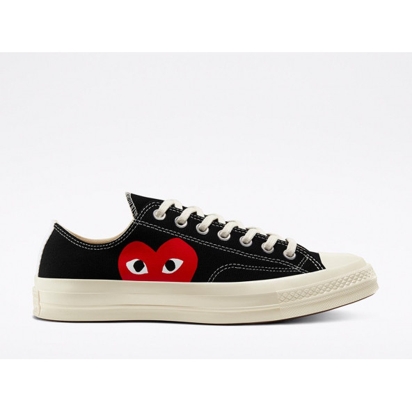 Converse x Comme des Garçons PLAY Chuck  Kısa Günlük Spor Ayakkabı