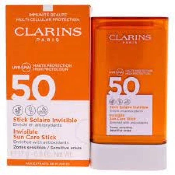 Clarins Invisible Sun Care Stick Spf50+ 17g