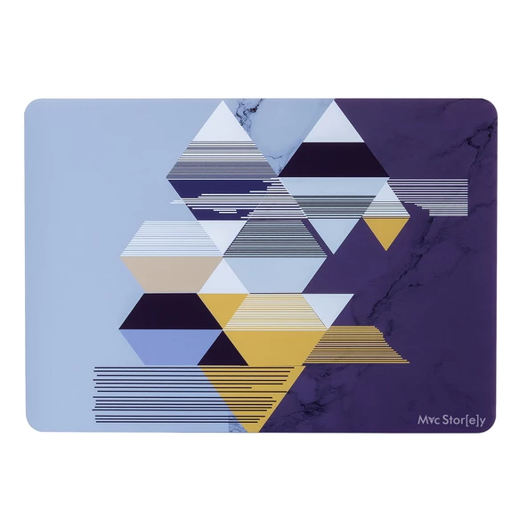 Macbook Air M1 Kılıf 13 inç Tangram01NL (TouchID'li M1 Air) A2337 A2179 A1932 ile Uyumlu - 9