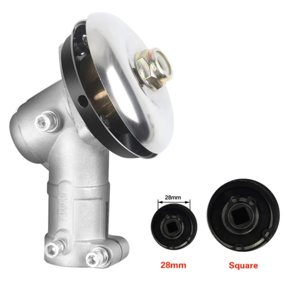 Kmtmak Motorlu Tırpan Redüktör Kare 28mm Ot Motoru Redüktörü - 2