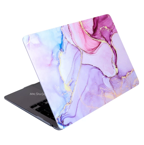 Macbook Pro Kılıf 13 inç M1-M2, Marble15NL (Type-c'li Model)A2338 A2289 A2251 A1706-08 A1989 A2159 ile Uyumlu - 2