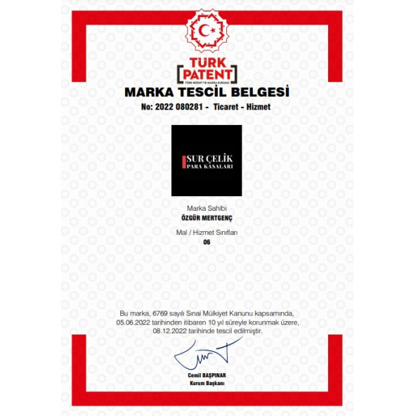 85 Cm 120 Kg Sur Çelik Para Kasası - 7