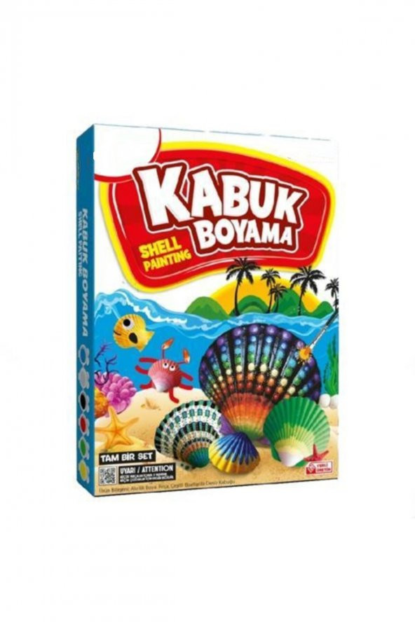 HAyal Sepeti Kabuk Boyama Seti, Deniz Kabuğu Boyama, Shell Painting, Boyama Seti - 3