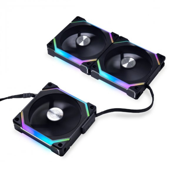 LIAN LI UNI FAN SL120 V2 BLACK 3x120 MM RGB KASA FANI (G99.12SLV23B.00) - 3