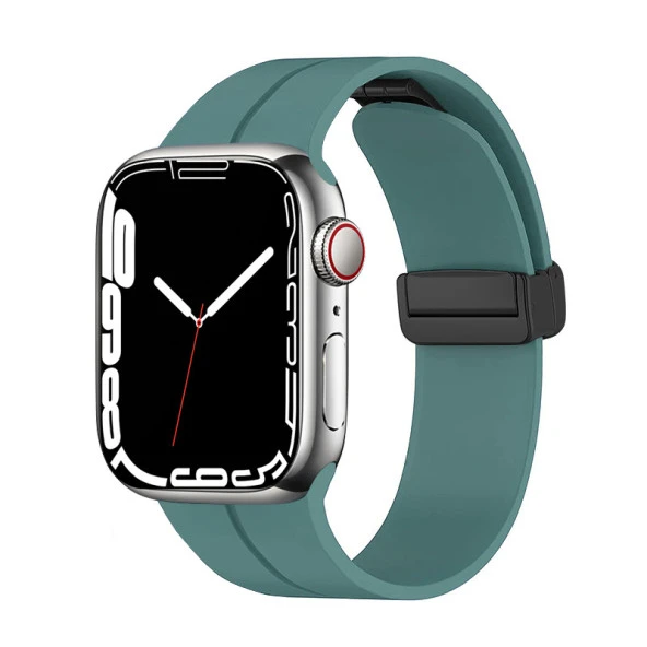 Apple Watch Ultra 49mm Zore KRD-84 Silikon Kordon Saat Değildir  Yeşil