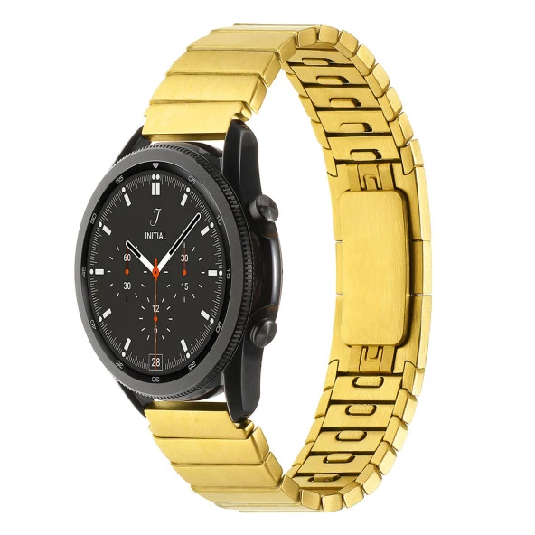 Samsung Galaxy Watch 46mm Zore KRD-82 22mm Metal Kordon Saat Değildir.  Gold