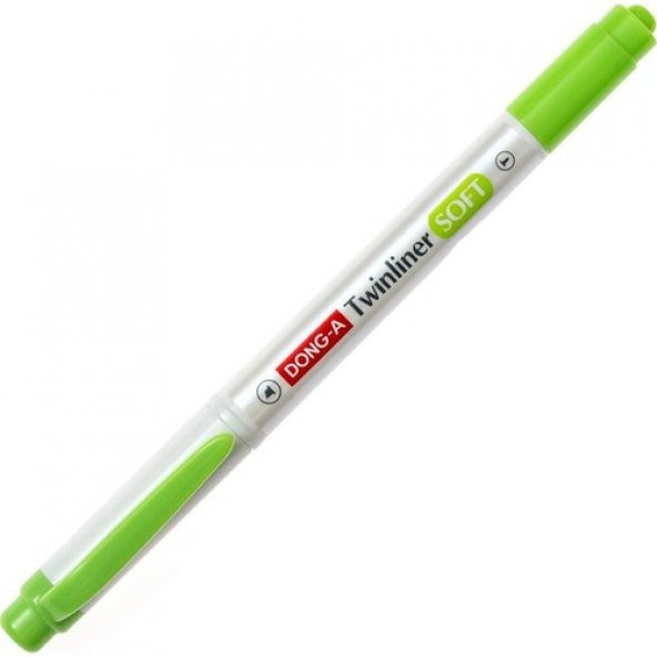 Dong-A Twinliner Soft Fosforlu Kalem Çimen Yeşili No:41
