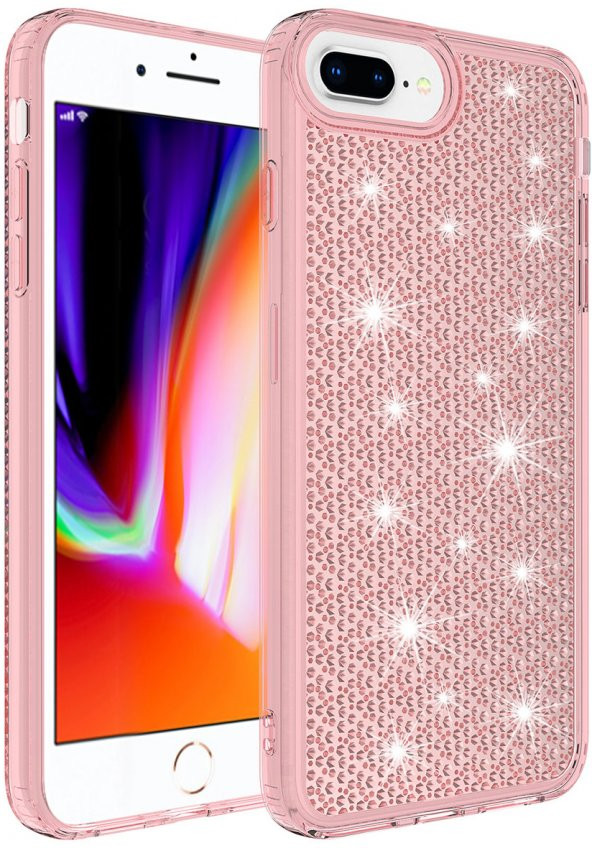 Apple iPhone 8 Plus Airbagli Parlak Tasarımlı Silikon Kapak - 2