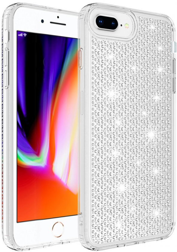 Apple iPhone 8 Plus Airbagli Parlak Tasarımlı Silikon Kapak - 3