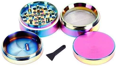 Valkyrie 50 mm 4 Katmanlı Mıknatıslı Çinko Alaşım Herbal Grinder Baharat Bitki Ot Tütün Öğütücü Renkli - 5