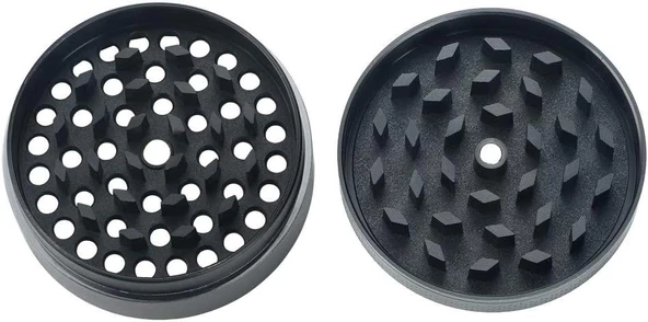 Valkyrie 63 mm 4 Katmanlı Mıknatıslı Çinko Alaşım Herbal Grinder Baharat Bitki Ot Tütün Öğütücü Siyah - 5